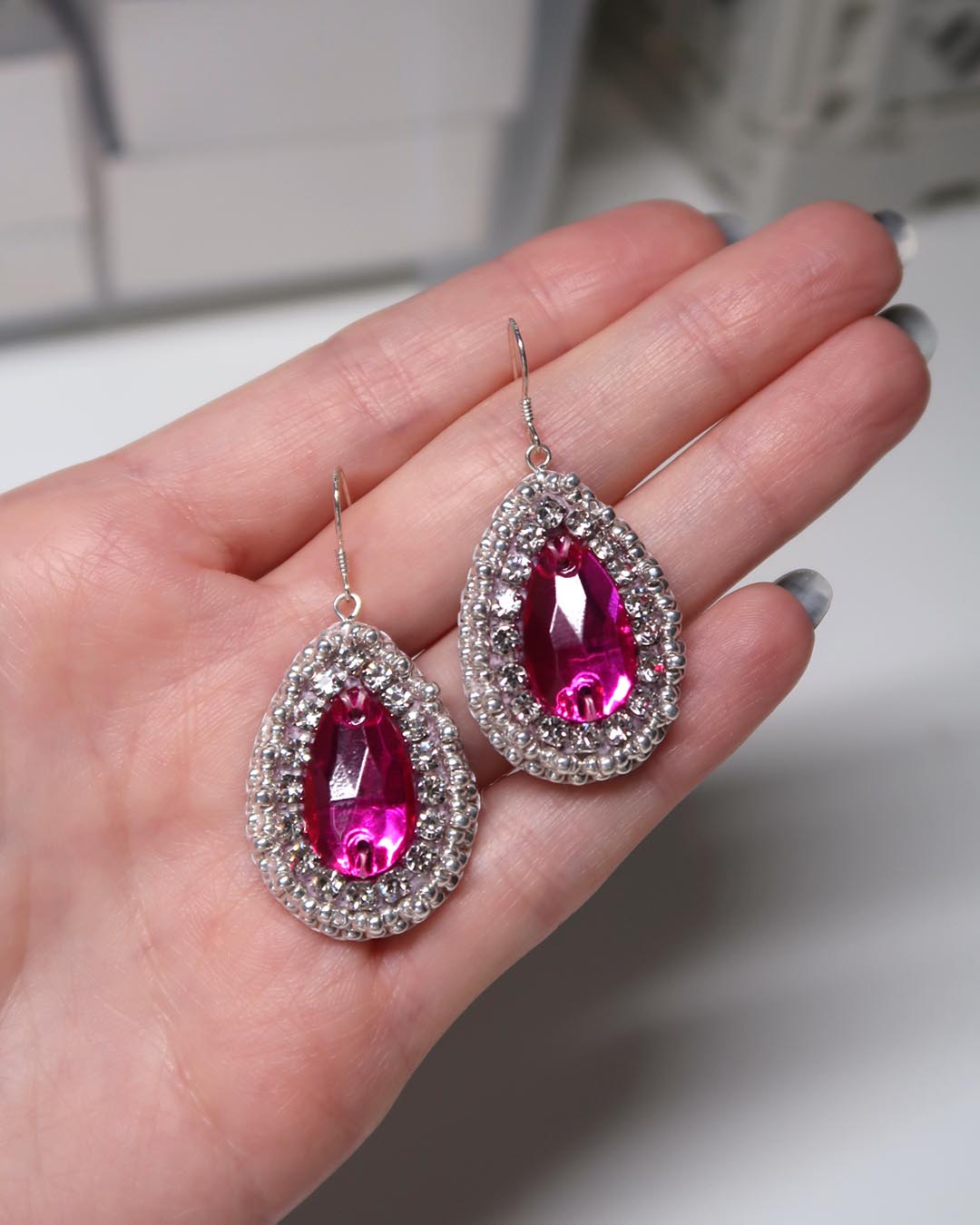 Earrings - Reichei - Pink