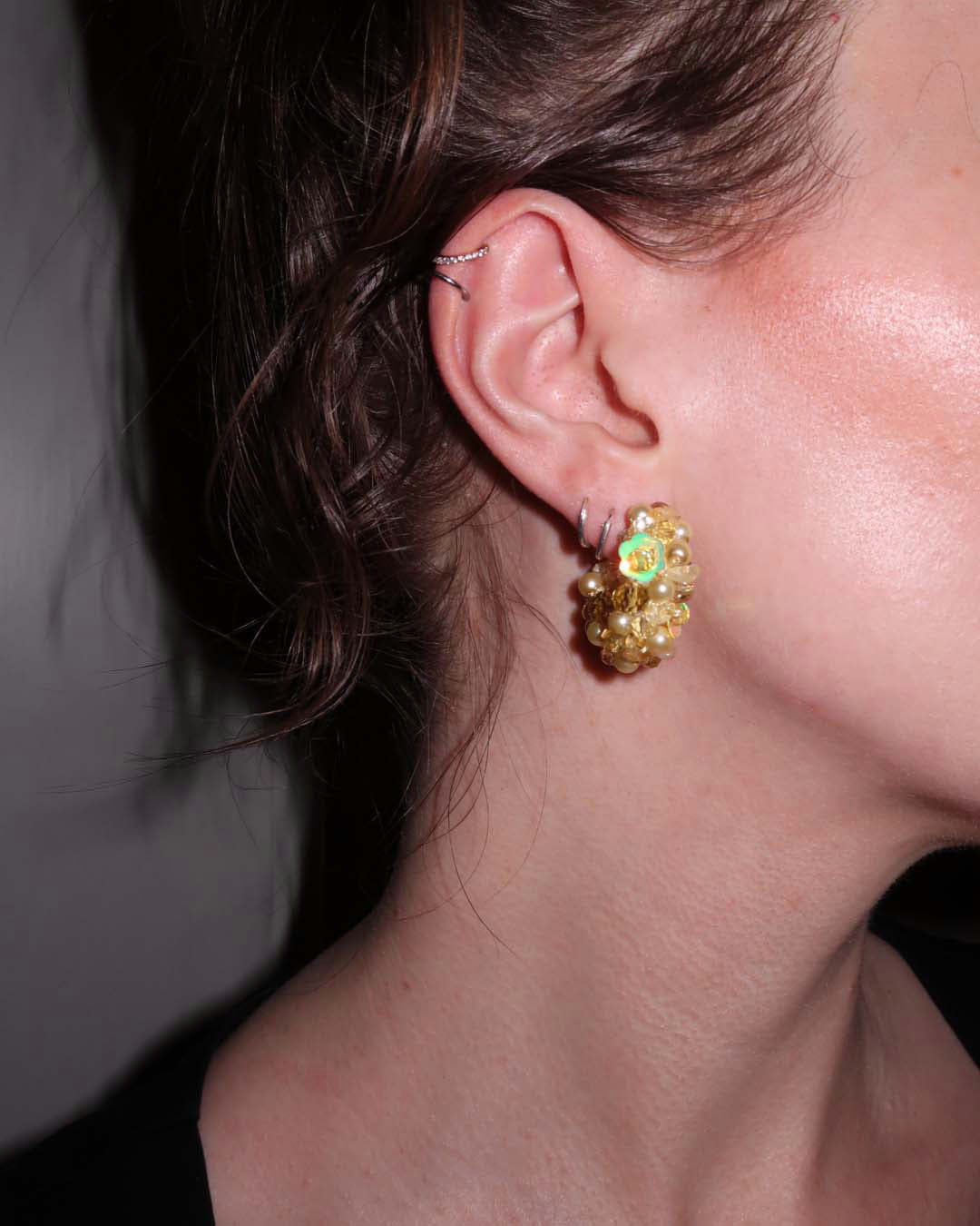 Earrings - Hillii Hoops - Green