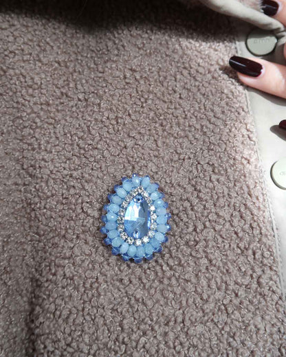 Brooch - Reichei - Light blue