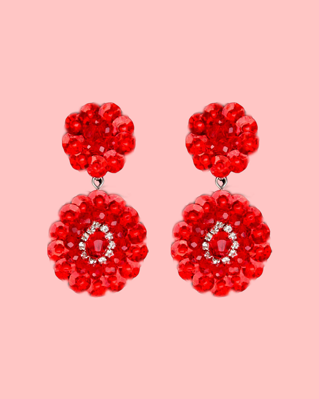 ALAICA EARRINGS - RED