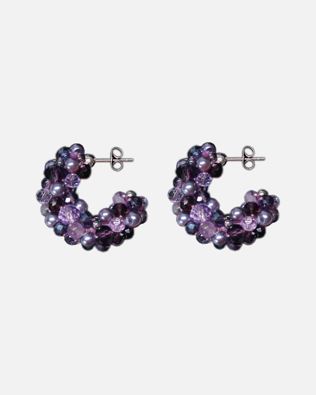 Earrings - Hillii Hoops - Purple