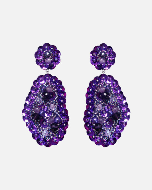 Earrings - Lyallii - Purple