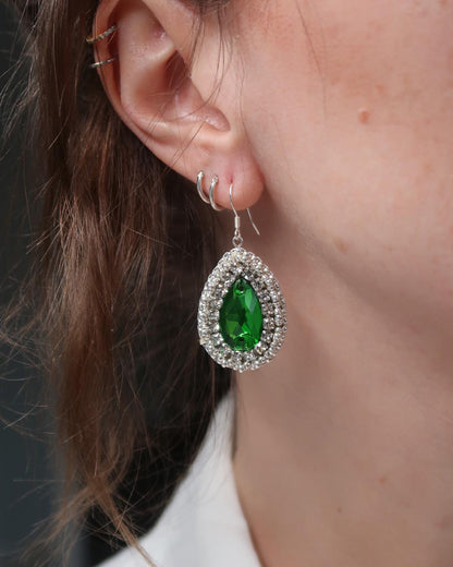 Earrings - Reichei - Green