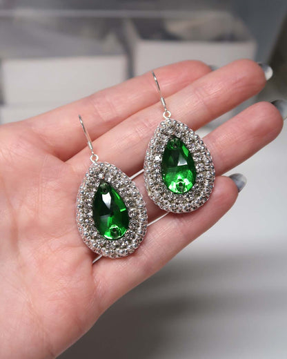 Earrings - Reichei - Green
