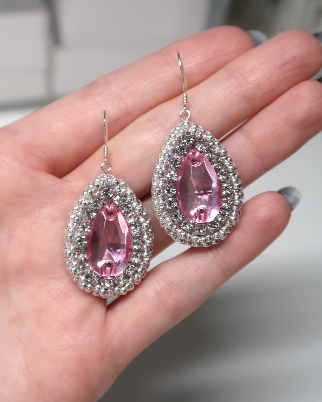 Earrings - Reichei - Light Pink