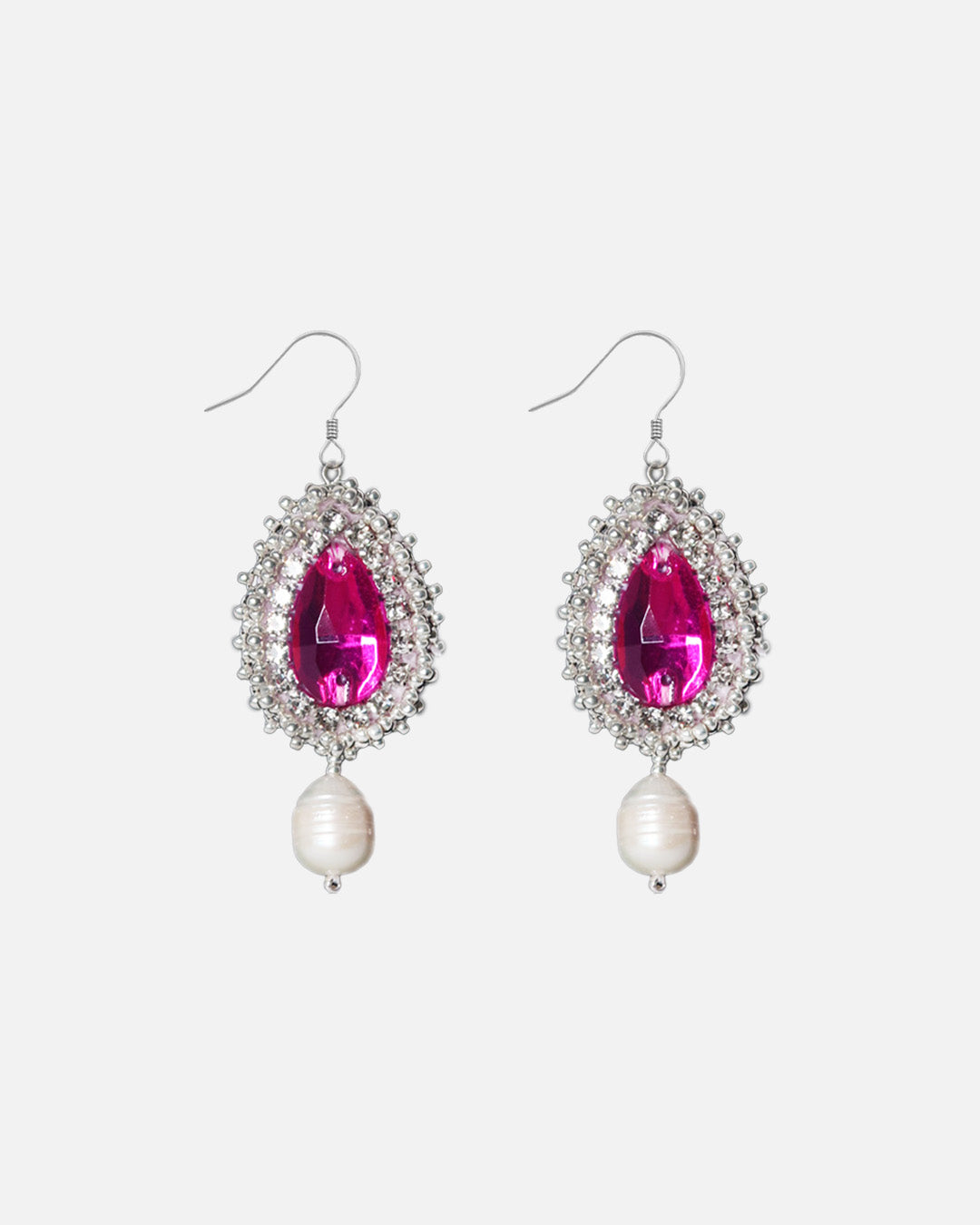 Earrings - Reichei - Pink with Freshwater Pearl