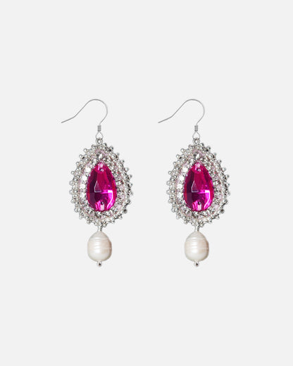 Earrings - Reichei - Pink with Freshwater Pearl