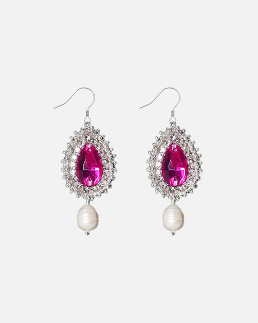 Earrings - Pink with Freshwater Pearl